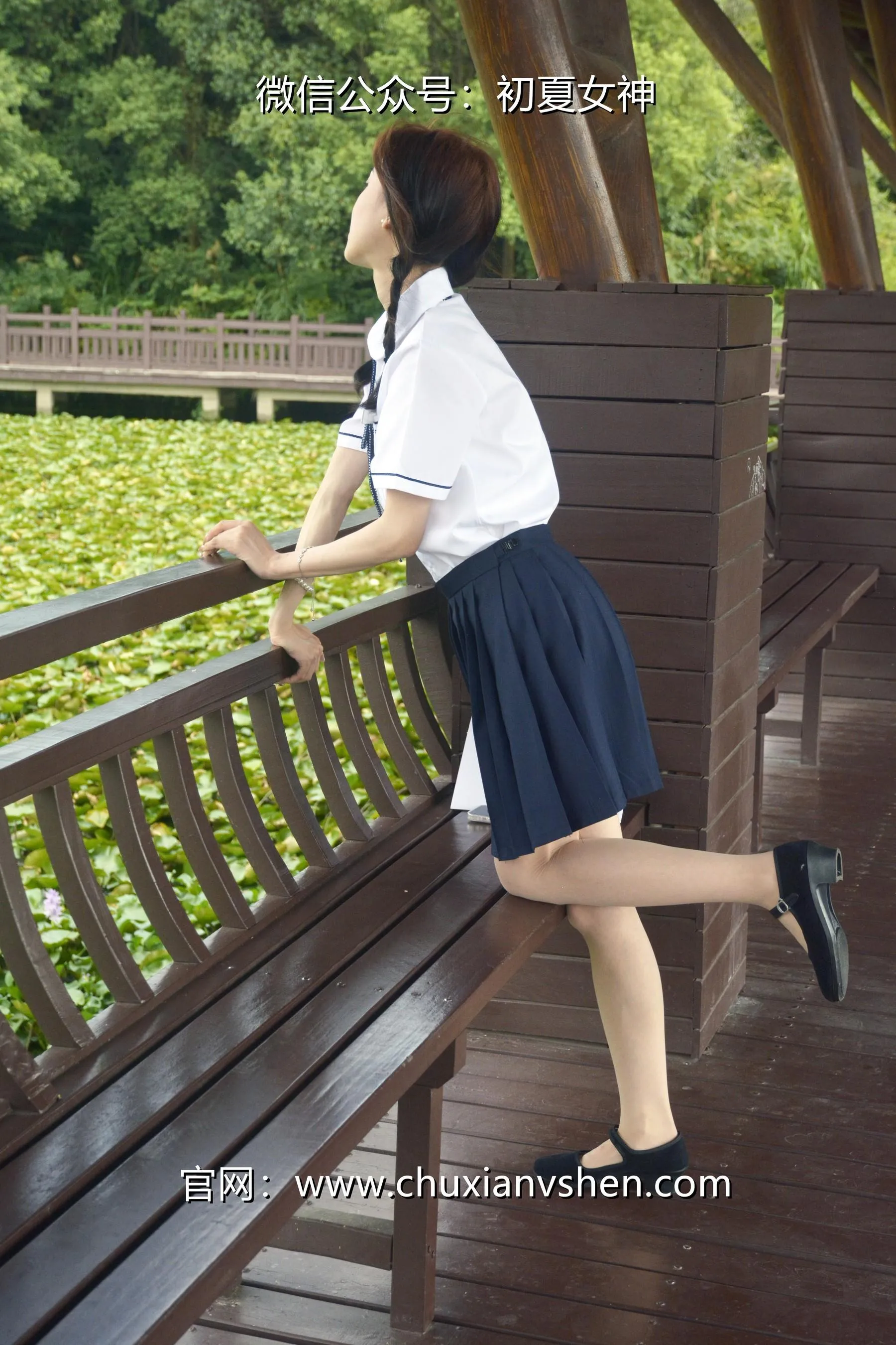 初夏女神 NO.027 柒柒 职高校服 [140P]插图3
